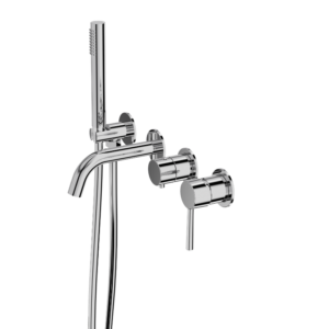 Inbyggd Fyrhåls Badkarsblandare Orion Chrome