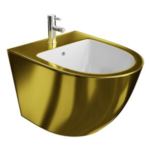 Väggmonterad bidé Sofi Gold/White