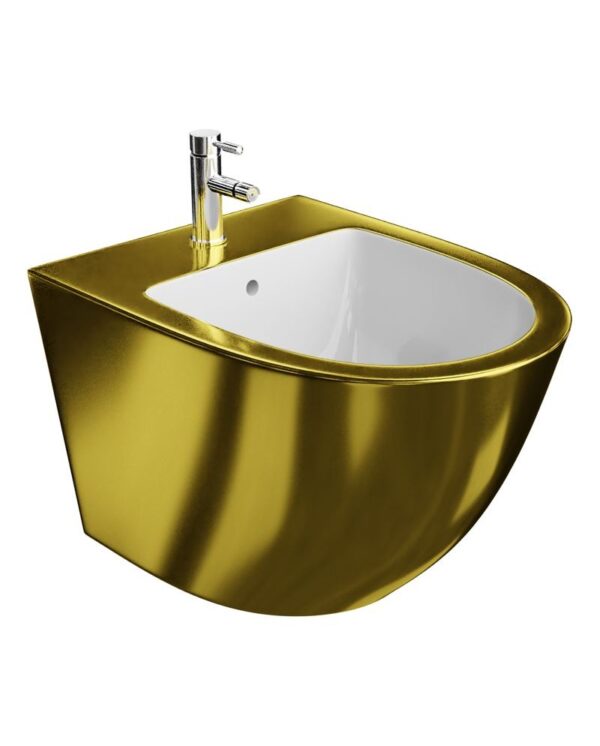 Väggmonterad bidé Sofi Gold/White