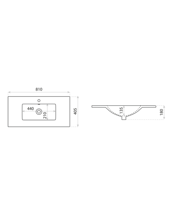 Tvättställ Florida 60 - Bild 2