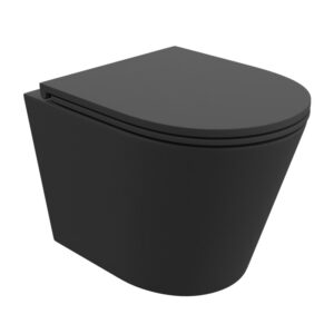 Toalettstol Vägghängd Galve Black
