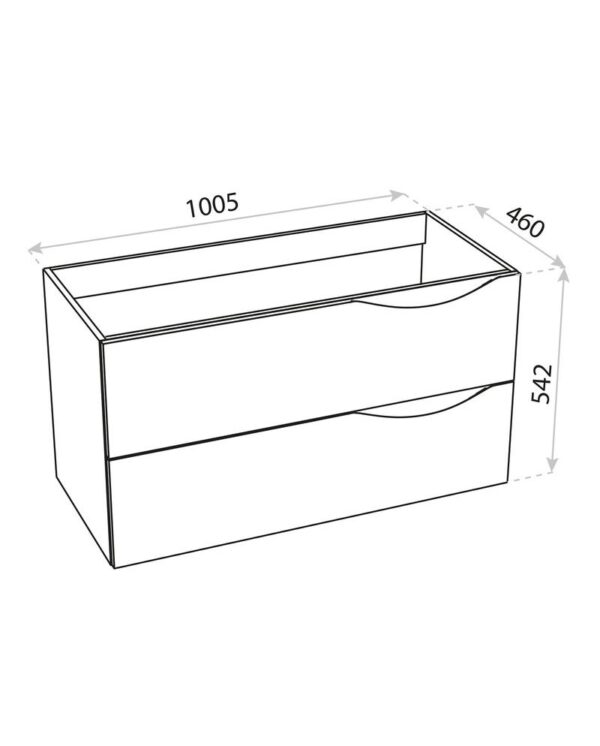 Badrumsskåp Väggmonterad Kolorado White 100,5 - Bild 2