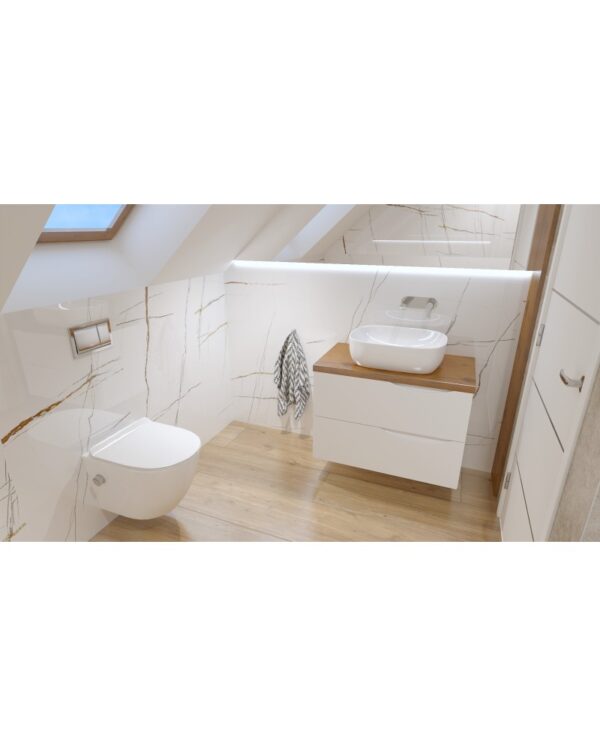 Badrumsskåp Väggmonterad Kolorado White 80,5 - Bild 4