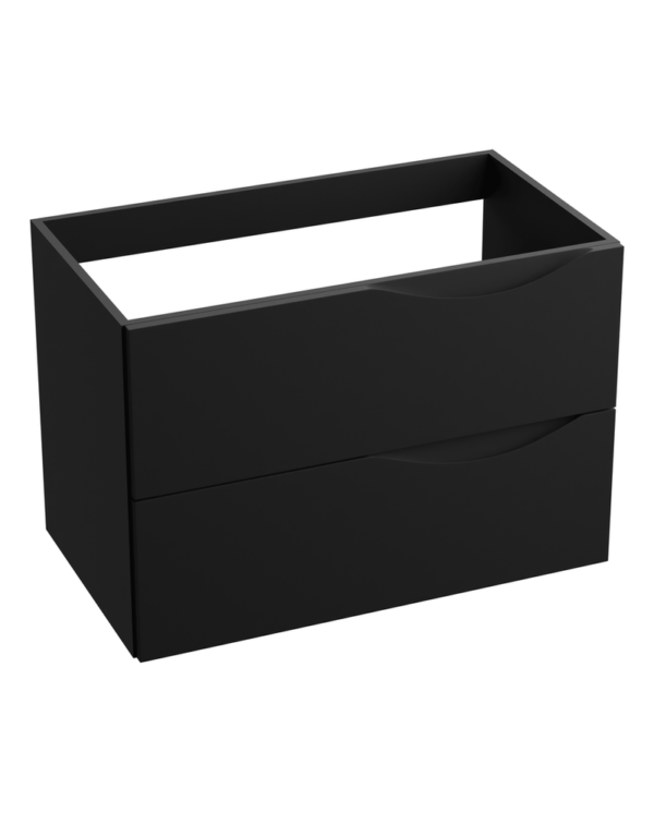 Badrumsskåp Väggmonterad Kolorado Black Matt 80,5