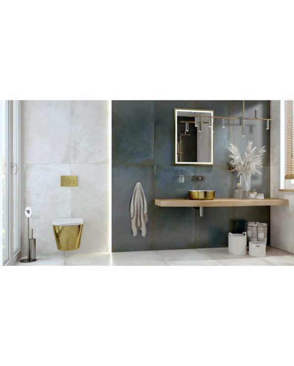 Tvättställ Merida Brushed Gold - Bild 4