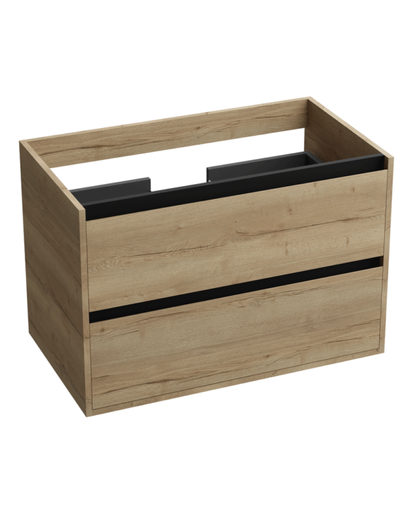 Badrumsskåp Väggmonterad Minnesota Wood Black 80,5