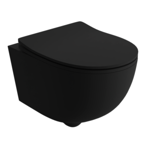 Toalettstol Vägghängd Brava Black