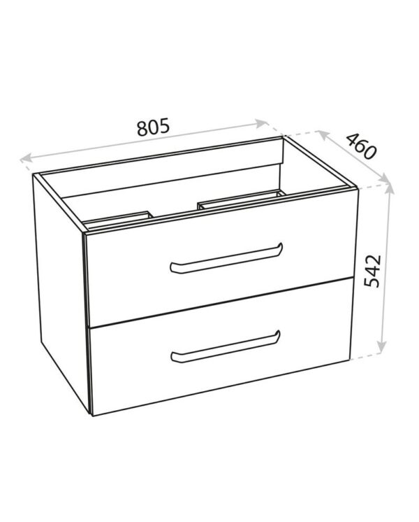 Badrumsskåp Väggmonterad Montana Wood 80,5 - Bild 2