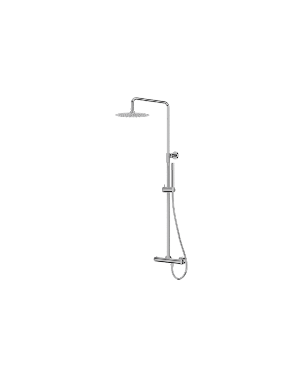 Termostatiskt Duschset med Regndusch Orion Chrome