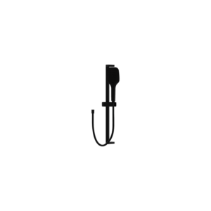 Duschset med handdusch Cetus Matt Black