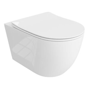 Toalettstol Vägghängd Sinto White Grande