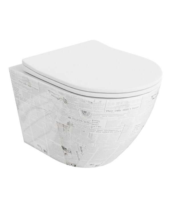 Toalettstol Vägghängd Sofi Paper
