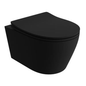 Toalettstol Vägghängd Praia Black