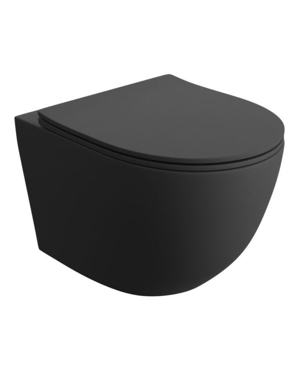 Toalettstol Vägghängd Sinto Black 3.0