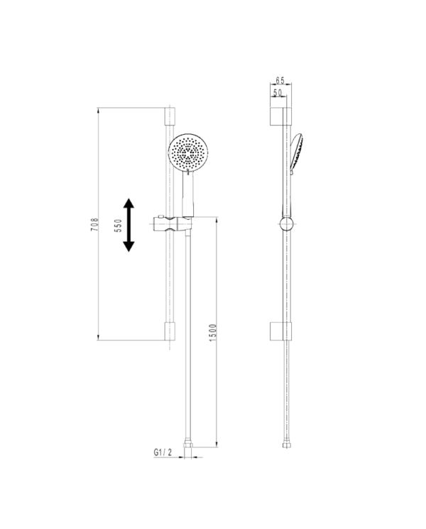 Duschset Orion Chrome - Bild 2